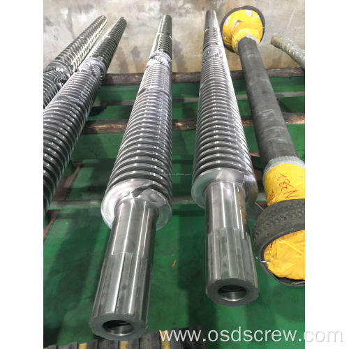 Conical Twin screw barrel for PVC pipe profile extrusion SJZ45/100 SJZ51/105 SJZ55/110 SJZ65/132 SJZ80/156 SJZ92/188